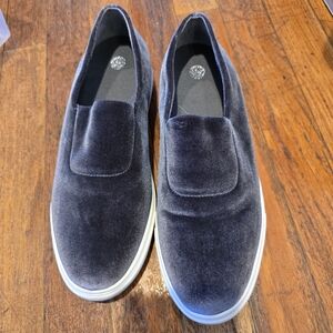 Velvet Slip-On Shoes Gray NWT